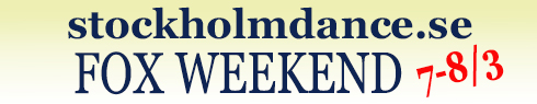 Stockholm Dance Fox Weekend 7-8 mars 2026 stockholmdance.se